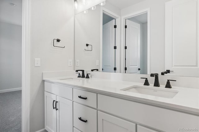 bathroom featuring vanity