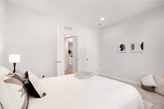 15502 E Flower Mound Pl, Parker, CO 80134 - carpeted bedroom featuring baseboards and recessed lighting
