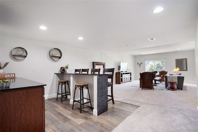 15502 E Flower Mound Pl, Parker, CO 80134 - kitchen featuring recessed lighting and dark countertops
