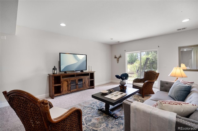 15502 E Flower Mound Pl, Parker, CO 80134 - living area featuring carpet and recessed lighting