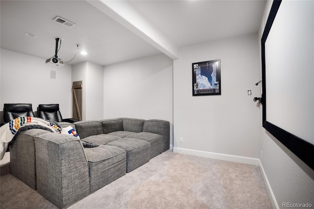 15502 E Flower Mound Pl, Parker, CO 80134 - carpeted home theater with baseboards and recessed lighting