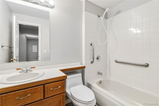 1526 Braewood Ave, Littleton, CO 80129 - full bath with shower / bathtub combination, vanity, and toilet