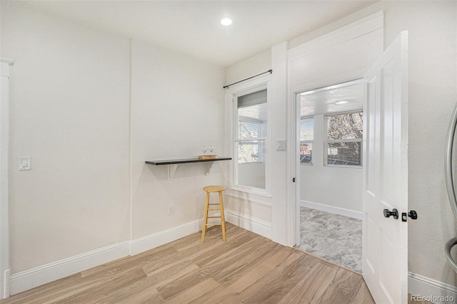 715 W 7th Ave, Denver, CO 80204 - unfurnished room featuring light wood finished floors and recessed lighting
