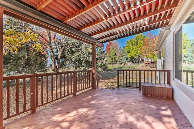 view of wooden terrace