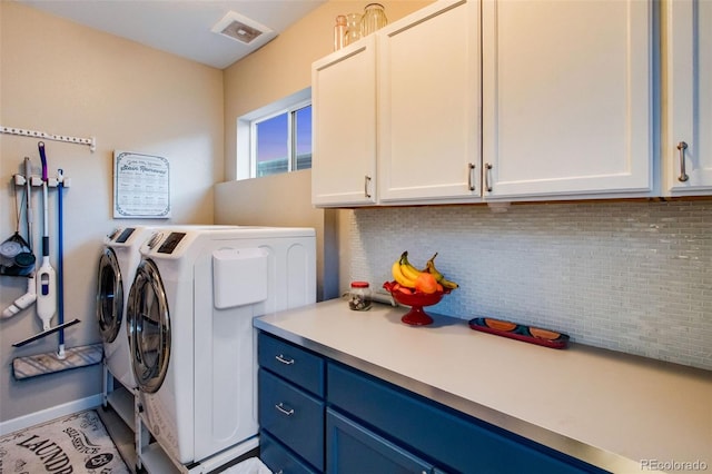 2415 Bluestem Willow Dr, Loveland, CO 80538 - washroom with cabinet space and washing machine and dryer