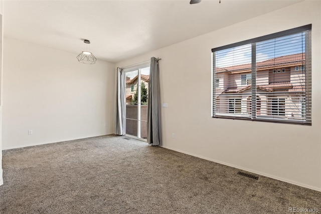 7046 Sand Crest Vw, Colorado Springs, CO 80923 - carpeted spare room featuring baseboards and ceiling fan