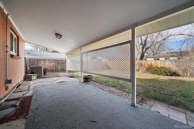 view of patio / terrace with cooling unit