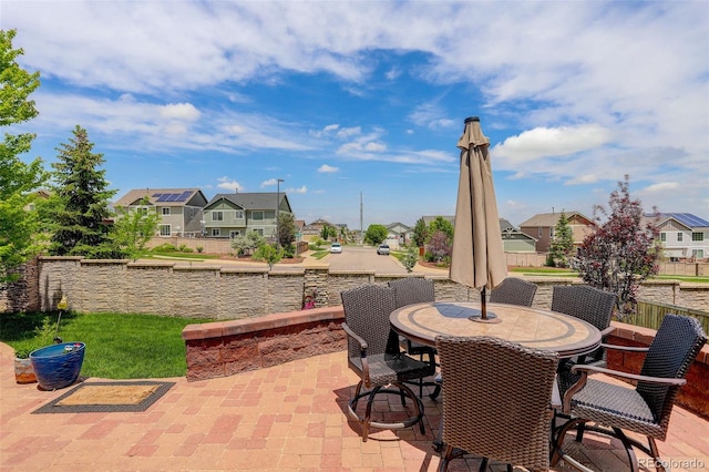 24351 E Alamo Dr, Aurora, CO 80016 - view of patio / terrace with a residential view and outdoor dining area