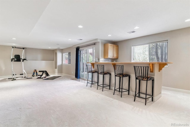 9109 Ironwood Way, Highlands Ranch, CO 80129 - interior space with light colored carpet, visible vents, and baseboards