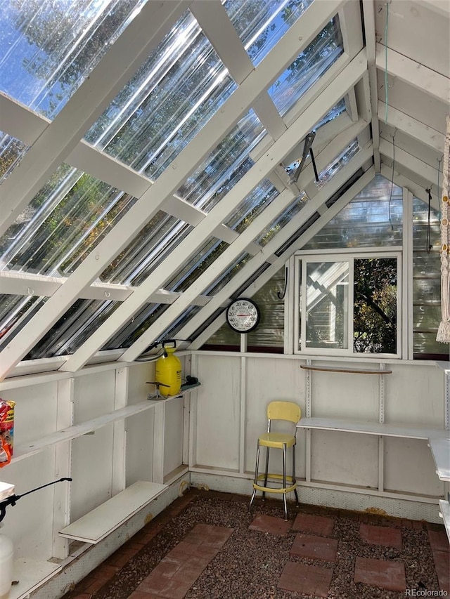 view of attic