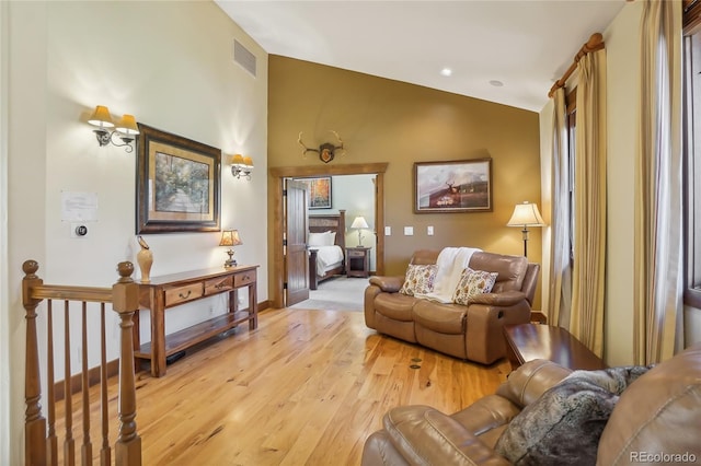 44 Canyon Ct, Eagle, CO 81631 - living room with light wood finished floors and lofted ceiling