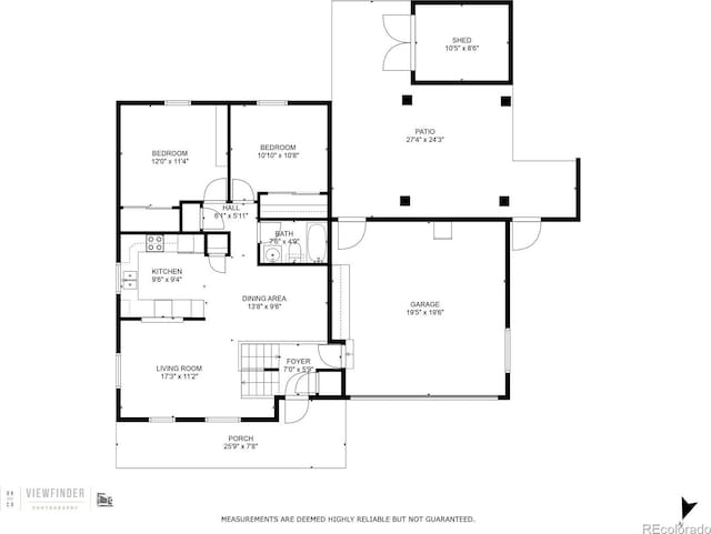 19630 E Purdue Pl, Aurora, CO 80013 - view of home floor plan