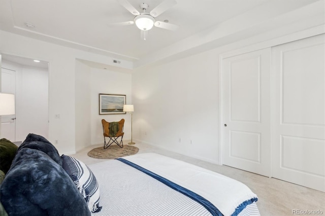 2100 N Humboldt St Unit 302, Denver, CO 80205 - bedroom with light carpet and a closet
