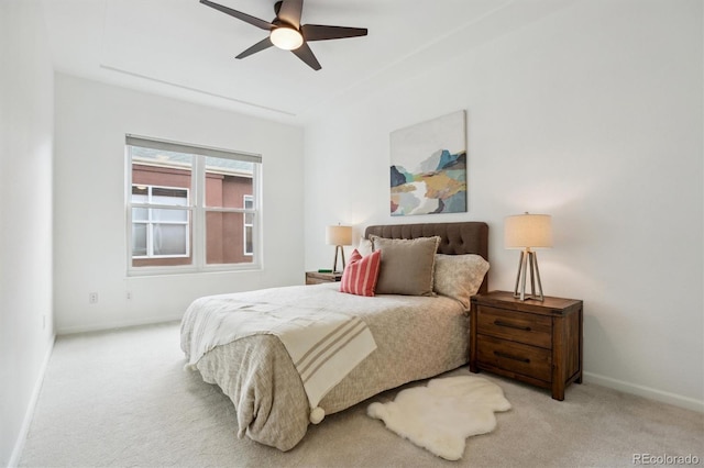 2100 N Humboldt St Unit 302, Denver, CO 80205 - carpeted bedroom featuring baseboards and ceiling fan