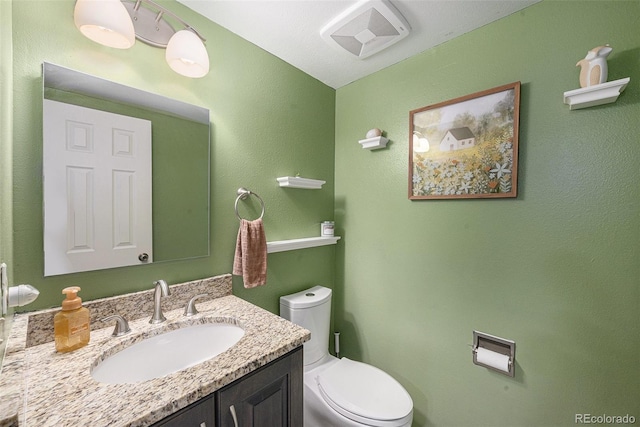 6937 S Knolls Way, Centennial, CO 80122 - bathroom with toilet and vanity