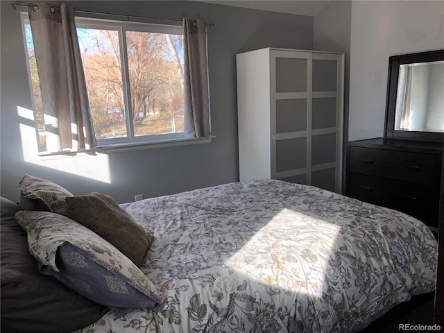 bedroom featuring multiple windows