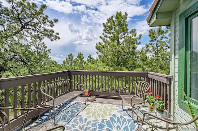 6681 Flintwood Rd, Parker, CO 80138 - view of wooden deck
