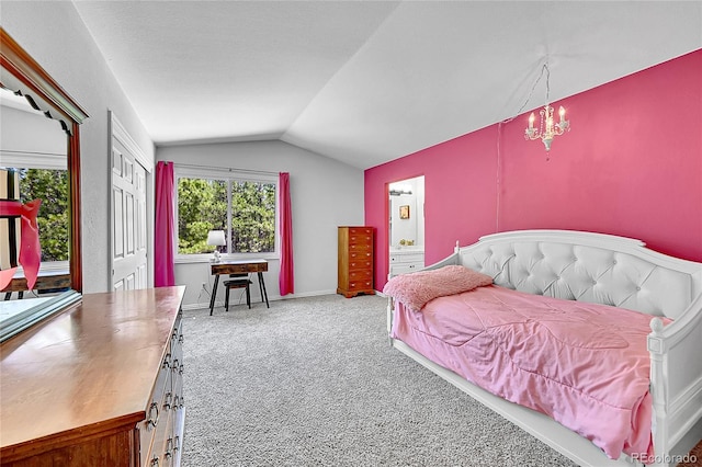6681 Flintwood Rd, Parker, CO 80138 - bedroom with lofted ceiling and carpet flooring