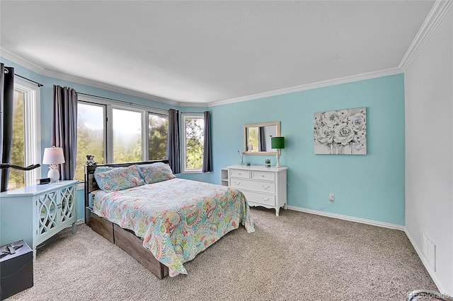 6681 Flintwood Rd, Parker, CO 80138 - bedroom with crown molding and carpet