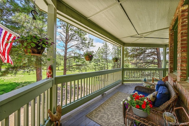 6681 Flintwood Rd, Parker, CO 80138 - view of wooden porch