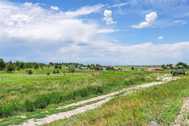 6681 Flintwood Rd, Parker, CO 80138 - view of yard featuring a view of countryside