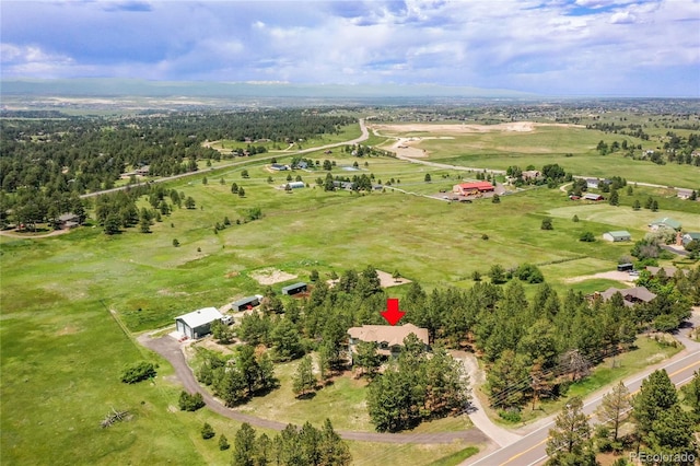 6681 Flintwood Rd, Parker, CO 80138 - aerial overview of property's location featuring rural landscape