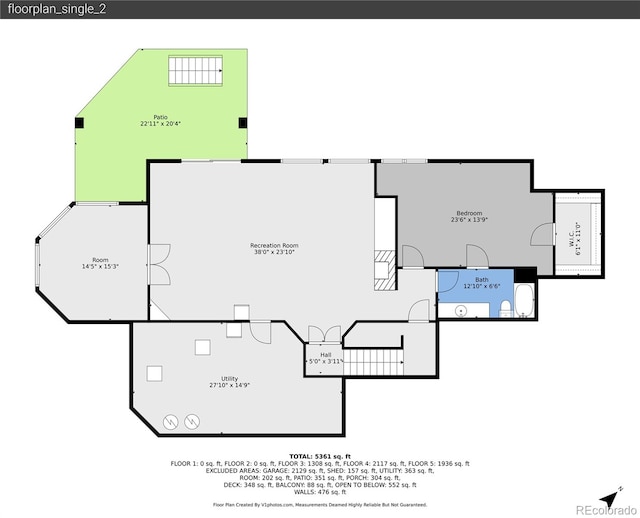 6681 Flintwood Rd, Parker, CO 80138 - view of floor plan / room layout