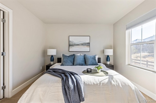 bedroom with carpet flooring