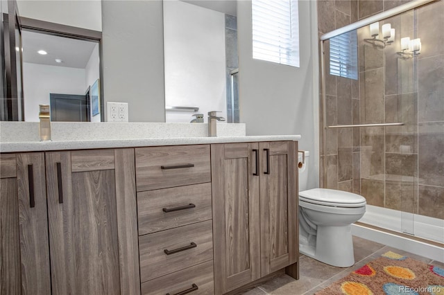 1111 E St, Salida, CO 81201 - bathroom with double vanity and a stall shower