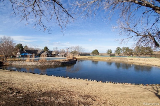 view of water feature