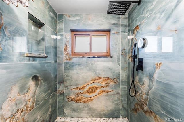 3191 S Holly Pl, Denver, CO 80222 - bathroom with a marble finish shower