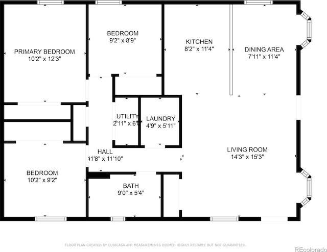 1455 W Alaska Pl, Denver, CO 80223 - view of home floor plan