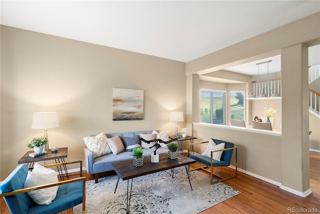 3232 Cimarron Pl, Superior, CO 80027 - living area featuring baseboards and wood finished floors