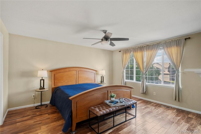 3232 Cimarron Pl, Superior, CO 80027 - bedroom with wood finished floors and a ceiling fan