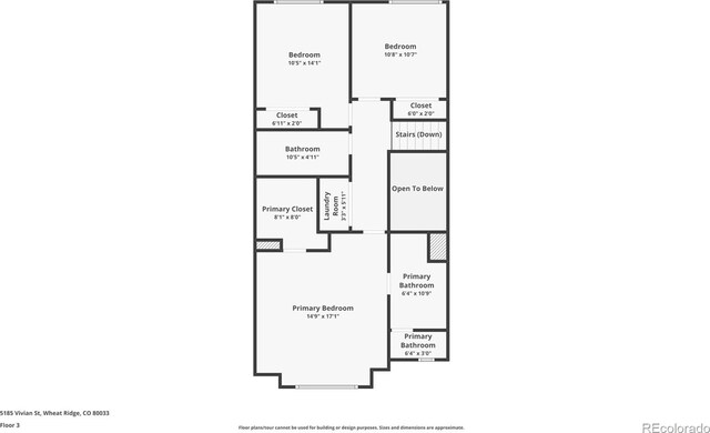 5185 Vivian St, Wheat Ridge, CO 80033 - home floor plan