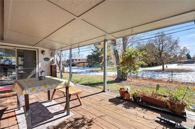 view of sunroom / solarium