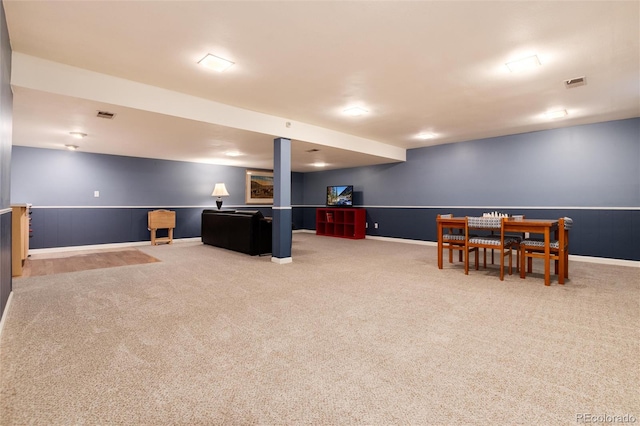 10366 E Ida Ave, Greenwood Village, CO 80111 - playroom featuring carpet, wainscoting, and baseboards