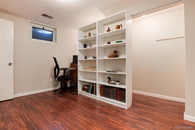 10366 E Ida Ave, Greenwood Village, CO 80111 - home office featuring wood finished floors and baseboards