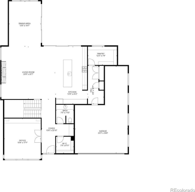 171 S Dexter St, Denver, CO 80246 - view of floor plan / room layout
