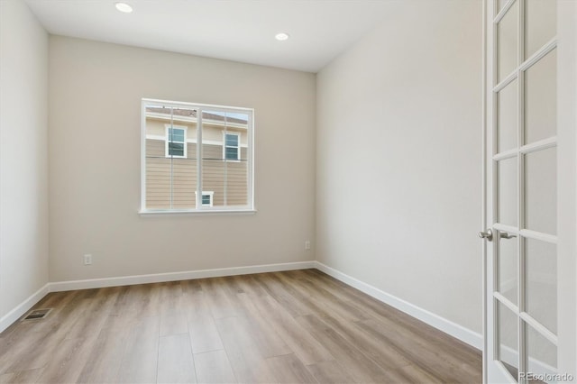 4978 Hickory Oaks St, Castle Rock, CO 80104 - spare room with light wood-style floors, baseboards, and recessed lighting