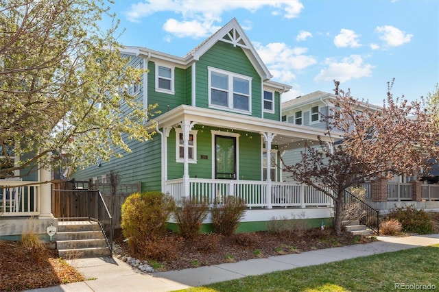3178 Geneva Ct, Denver, CO 80238 - victorian house with a porch