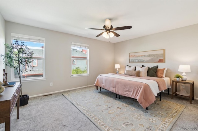 3178 Geneva Ct, Denver, CO 80238 - bedroom with carpet floors and a ceiling fan