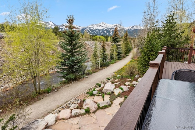 200 Rachel Ln, Breckenridge, CO 80424 - view of patio / terrace featuring a deck with mountain view