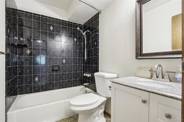 10469 Christopher Dr, Conifer, CO 80433 - full bathroom featuring toilet, vanity, and  shower combination