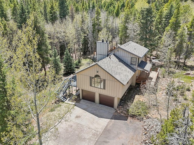 10469 Christopher Dr, Conifer, CO 80433 - view of subject property with a forest