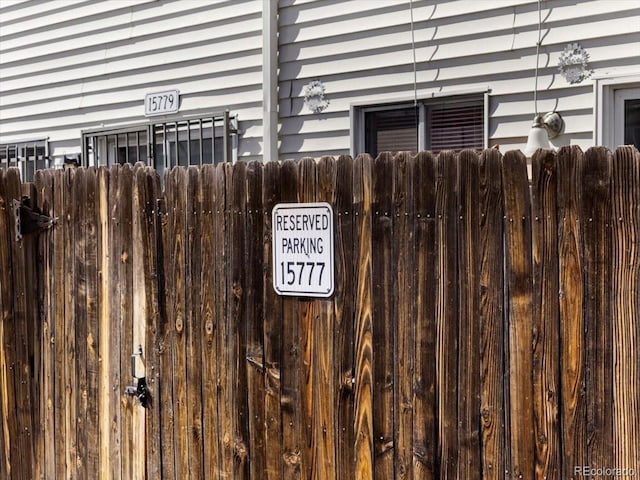 details featuring fence