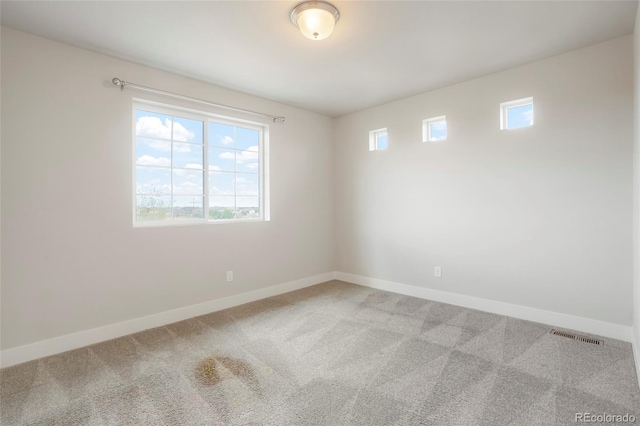 view of carpeted empty room