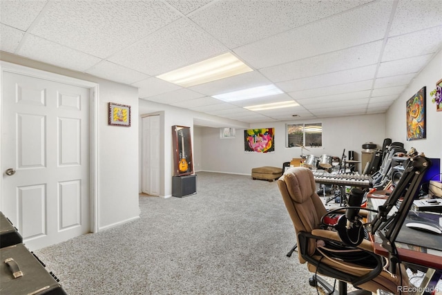 2954 E 101st Ave, Thornton, CO 80229 - carpeted office with a drop ceiling and baseboards