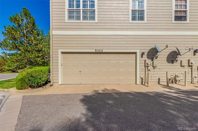 garage with wooden walls