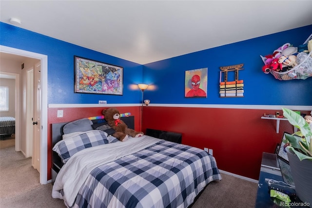 bedroom featuring carpet floors